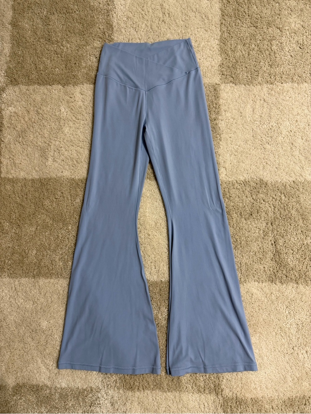 OFFLINE by Aerie Real Me High Rise Flare Leggings – Light Blue Size Large Short
